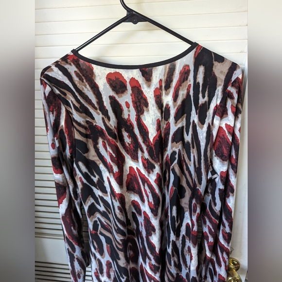 24/7 TUNIC TOP BLOUSE MADE IN USA! Size 1X multicolored - Picture 5 of 6